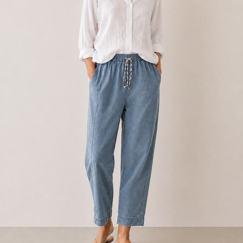 Xirena Draper Chambray Pants Trousers Denim Size Small Cropped